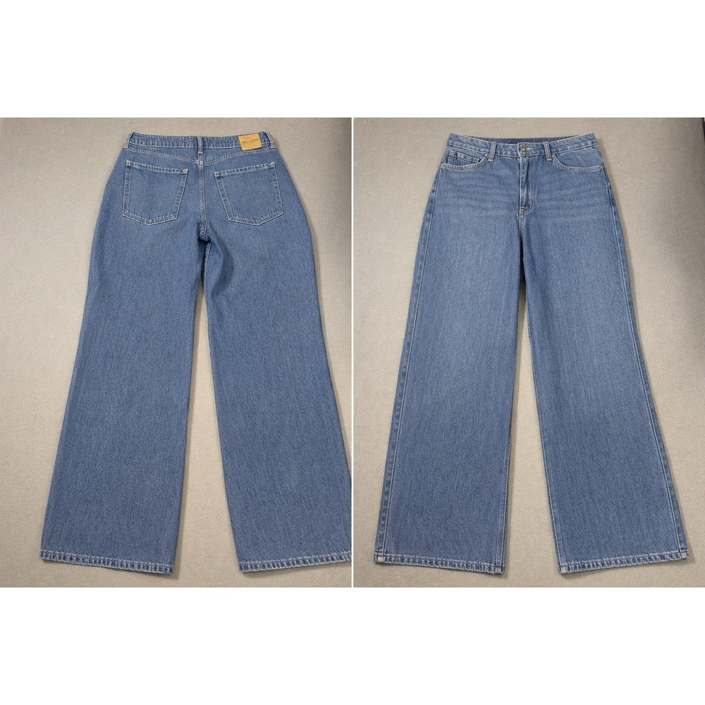 Hollister Jeans Womens 12R/31R  Cotton Denim Wide-Leg Baggy High-Rise VINTAGE